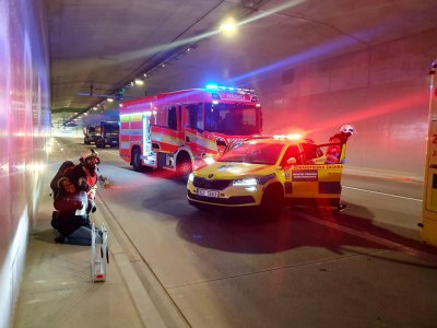 Prověřili jsme připravenost na zásah v dálničním tunelu Pohůrka